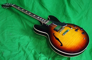 Gibson Memphis ES-335 Slim Neck Figured Maple Top, Poplar Body Sunset Burst