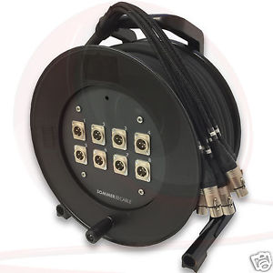 Neutrik Maschio Femmina XLR Da palco Serpente su Avvolgitore 8 Modo Schill