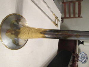 Trombone--C.G.Conn--Gold & Silver plated--Vintage