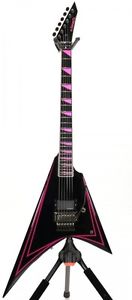 EDWARDS E-AL-166 Pink Sawtooth Alexi Laiho guitar w/Hard case/456