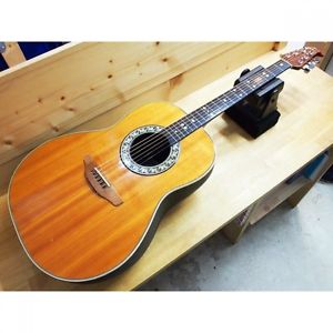 Ovation 1112-4 Balladeer Custom 1982 NAT w/hard case Free shipping #P169