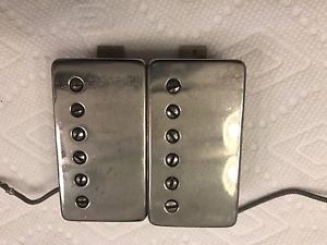 Vintage Gibson 1963 Patent Sticker Pickups W/ Orig. Sealed Nickel Covers - PAFs
