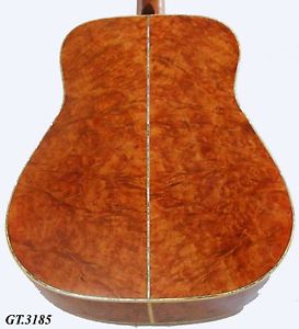 Kaytro- Floral Inlay-Solidwood Bubinga bird eyes Handmaded Acoustic Guitar 3185