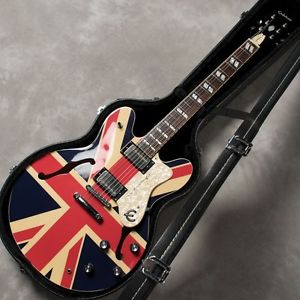 Epiphone Supernova Noel Gallagher Union Jack w/hard case From JAPAN #G214