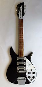 RARE-1992 Rickenbacker John Lennon Limited Edition 325JL:JG Jetglo Black Guitar