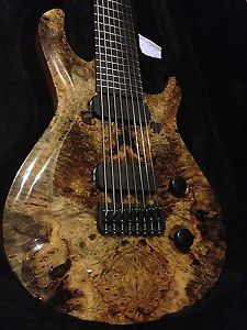 KxK 8DC 8 String USA Custom Neck Thru Buckeye Burl Top
