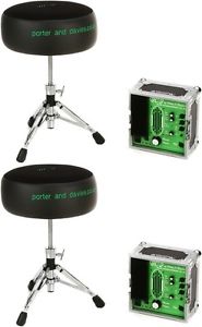 Porter & Davies BC2 Drum Throne - Round Seat with Base (2-pack) Value Bundle