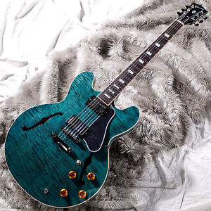 Gibson Memphis ES-335 Figured Top 2016 Turquoise Stain, Electric guitar, m1063