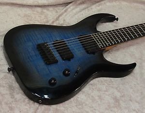 2017 Jackson Misha Mansoor Juggernaut HT7FM guitar in Oceanburst finish