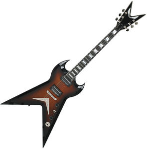 Dean USA Splittail Drak Trans Braziliaburst Split Tail V Shape Electric Guitar