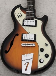 Italia Guitars Mondial Classic (2 Tone Sunburst) Electric Guitar Free shipping