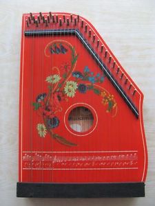 Old vintage 33 strings harfe zither MUSIMA Germany 1960-70