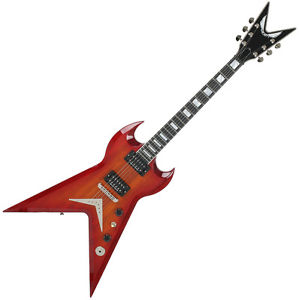 Dean USA Splittail Drak Trans Cherry Sunburst Split Tail V Shape Electric Guitar