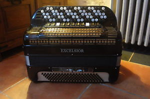 accordeon accordion akkordeon excelsior 4 voix, reeds, c sytem griff video demo