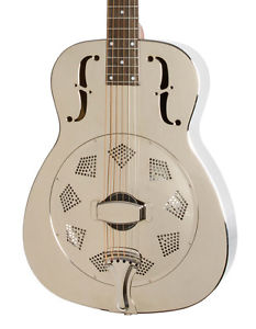 Epiphone Dobro Hound Perro M-14 Cuerpo Metálico Resonador Guitarra (NUEVO)