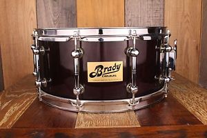 BRADY 14 X 6.5 JARRAH PLY SNARE DRUM DARK PURPLE BURL (PRE-LOVED)