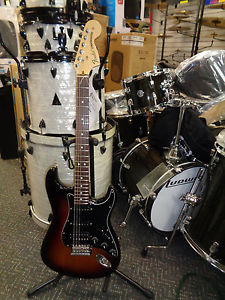 used Fender American Special HSS Stratocaster electric guitar sunburst Setup