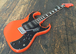 Burns London Bison Ultrasound Naranja Guitarra Eléctrica