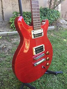 Hamer USA Studio Archtop Flame Cherry Red Transparent
