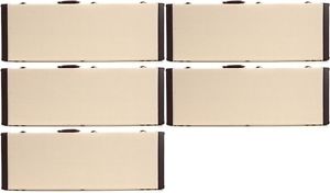 Gator Journeyman Deluxe Wood Case - Double-cutaway Elec... (5-pack) Value Bundle