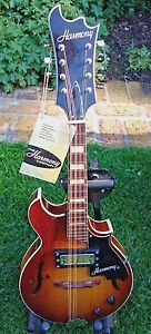 MADE IN USA 1972 HARMONY H35 BATWING ACOUSTIC/ELECTRIC MANDOLIN + ORIGINAL CASE