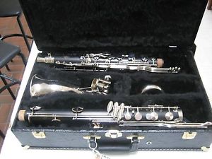 SUPERB LEBLANC FRENCH WOOD BASS CLARINET, MODEL 400 NO CRAX, NEW PADS,BAY NECK.