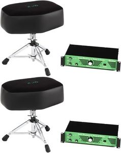 Porter & Davies BC2RM Drum Throne W/Rack Mounted Amp - ... (2-pack) Value Bundle