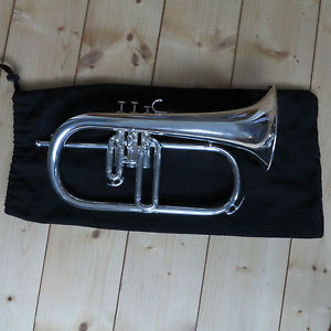 Kanstul Chicago 1025 Flugelhorn silver in excellent condition
