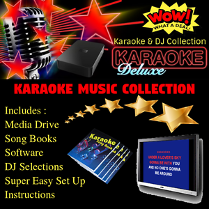 Professional Computer Karaoke & DJ Collection Library Set Up USB Hard Drive