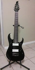 Ibanez RGIR28FE Iron Label 8 String Guitar with HIPSHOT Tuners And EMG Pickups