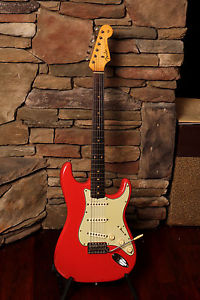 1962 Fender Stratocaster, Very Rare Fiesta Red finish  (FEE0937)