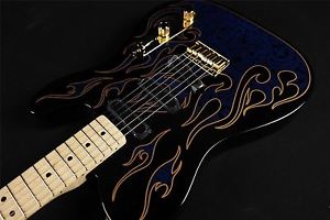 Fender James Burton Telecaster Maple Fingerboard Blue Paisley Flames (652)