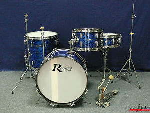 Rogers 60er Jahre Vintage Shellset in "Blue Onyx"   -   20,12,16" + 14x5"
