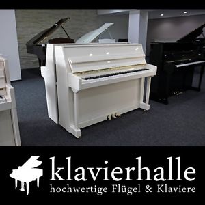 Hochwertiges Schimmel Klavier, weiss hochglanzpoliert ★ in neuwertiger Optik
