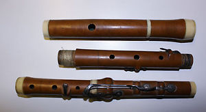 Beautiful Antique 19th Cent Boxwood Flute GOLDING D'ALMAINE POTTER SOHO LONDON
