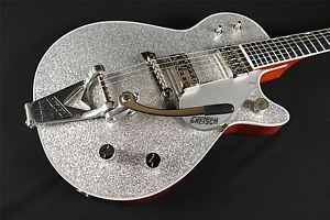 Gretsch G6129T Silver Jet with Bigsby Ebony Fingerboard - Silver Sparkle