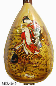 Antonio-Fairy Oil Painting&Mop Inlay Classical Bowl Back Mandolin-Hard Case 4645