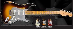 Fender Custom Shop 2016 LIMITED EL DIABLO STRAT - HEAVY RELIC - Wide Faded 2-tsb