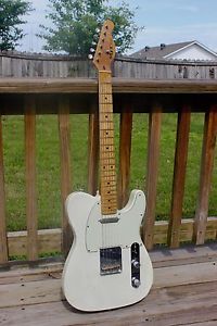 MJT VTT Custom Tele - Relic Olympic White w/Porter Pickups