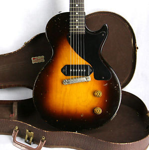 EXTREMELY RARE 1954 Gibson Les Paul Jr 2-PIECE MAPLE BODY! Junior Burst Standard