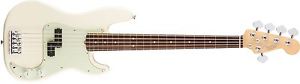 Fender American Pro Precision Bass V - Rosewood Fingerboard - Olympic White