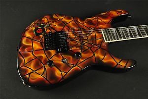 Jackson Custom Shop SL2 ML Spider & Brimstone Orange WO 9157 - SUPER RARE