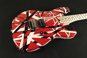 EVH Striped Series Red with Black / White Stripes (931)