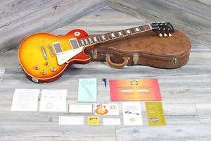 WOW! MINT! Gibson Les Paul 1959 Reissue Washed Cherry Sunburst + COA & OHSC