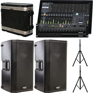 2x QSC K12 Loudspeaker System & Presonus StudioLive RM16 AI Digital Mixer + Acc