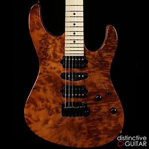 NEW SUHR CUSTOM MODERN ELECTRIC GUITAR REDWOOD BURL TOP IN NATURAL GLOSS FINISH