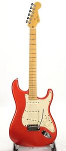 Fender USA American Deluxe Stratocaster CRD M Chrome Red Made in 2003 E-guitar