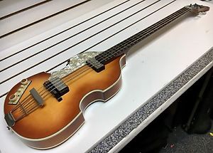 Hofner LEFTY 500/1 V63 Reissue Violin BASS w/ OHSC / Strap 2000s Sunburst Beatle