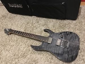 Ibanez RG921 QM-BI Premium E-Gitarre DiMarzio IBZ Pickups Hardtail, inkl. Koffer