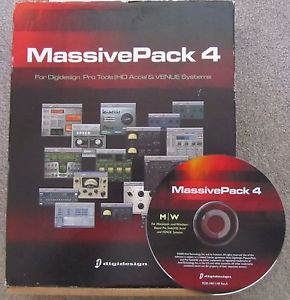 Digidesign MassivePack 4 Software FULL RETAIL Mac & PC Pro Tools HD Accel Venue